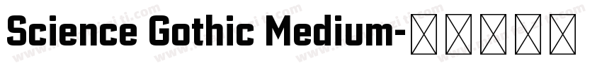 Science Gothic Medium字体转换